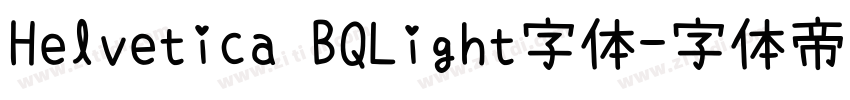 Helvetica BQLight字体字体转换